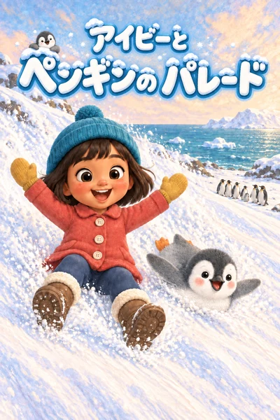 絵本『アイビーと ペンギンの パレード』の表紙