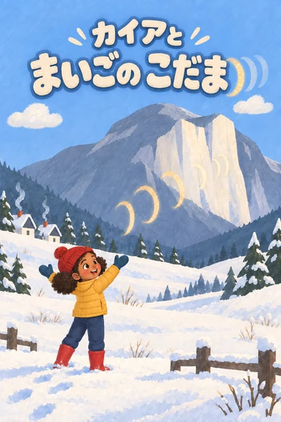 絵本『カイアと まいごの こだま』の表紙