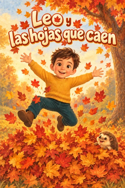 Portada del libro Leo y las hojas que caen