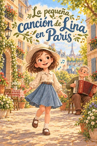 Portada del libro La pequeña canción de Lina en París