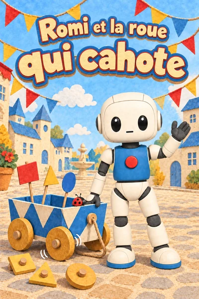 Couverture du livre Romi et la roue qui cahote