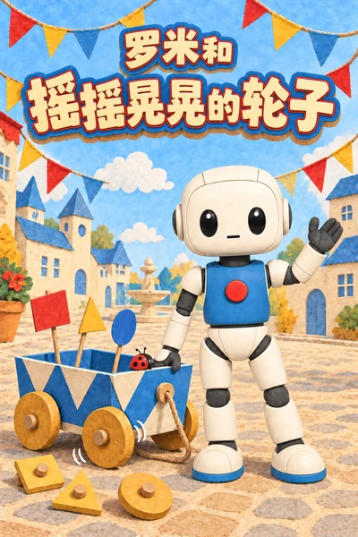 《罗米和摇摇晃晃的轮子》封面